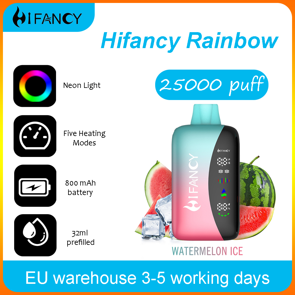 Disposable vape Hifancy Rainbow 25000 Watermelon Ice