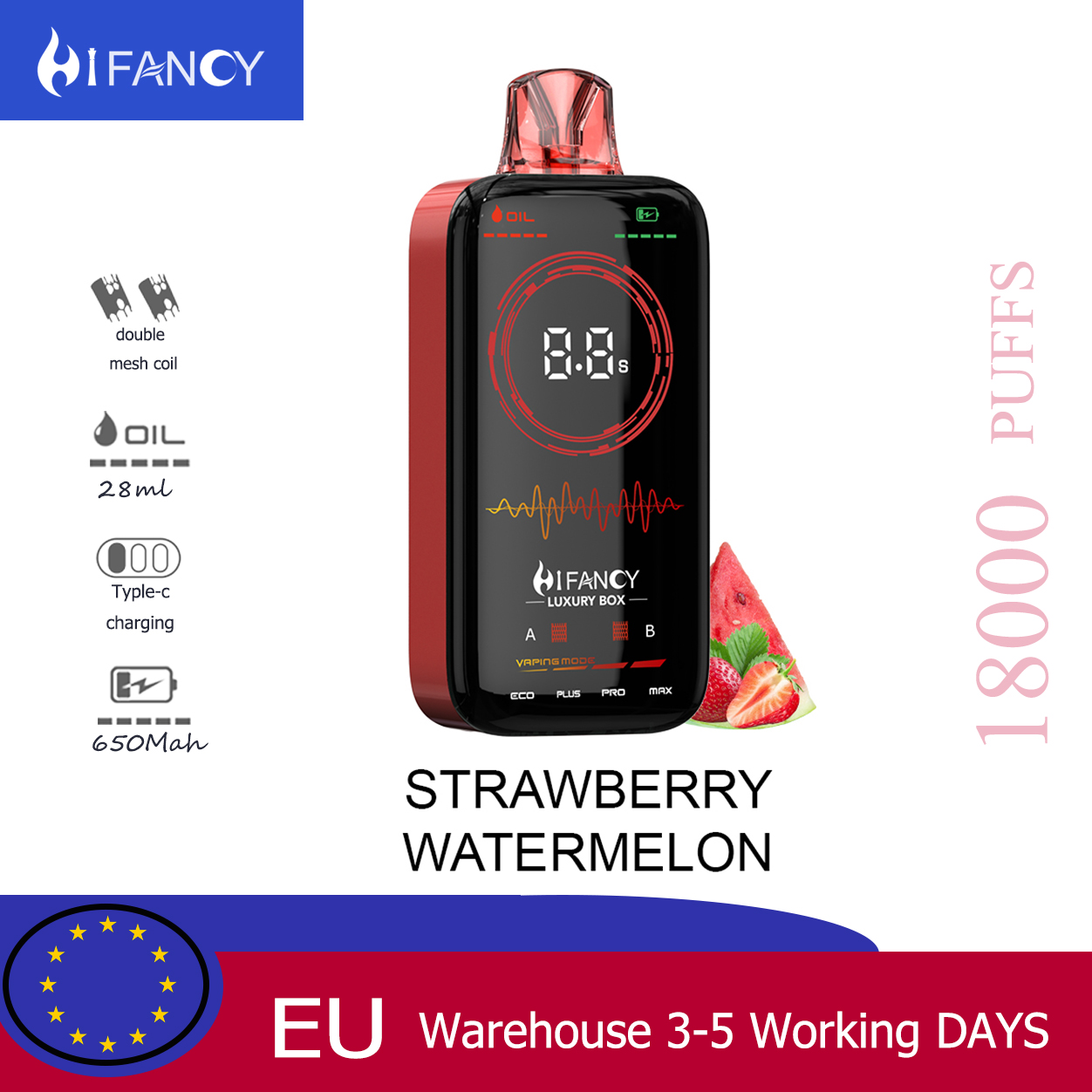 Disposable vape Hifancy Luxury Box 18000