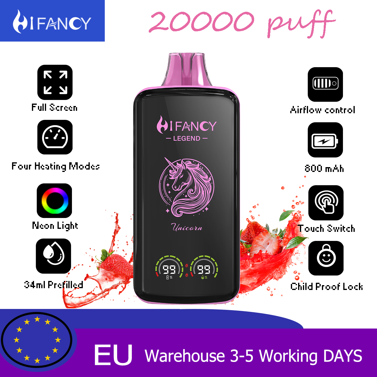 Disposable vape Hifancy Legend 20000