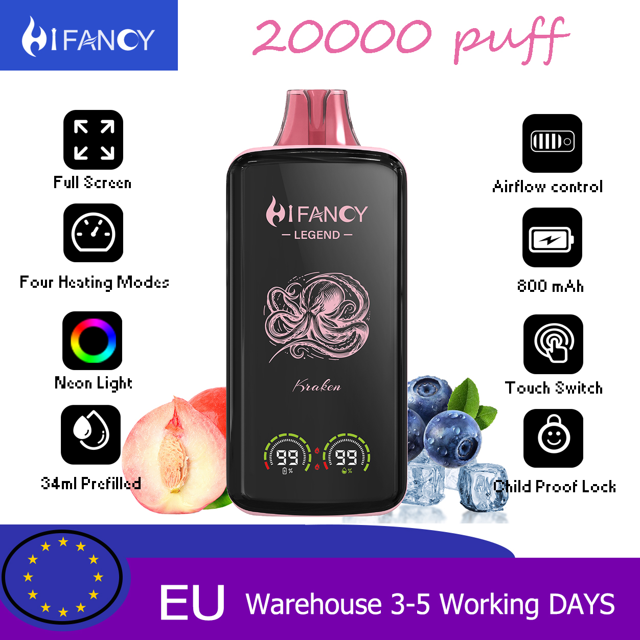 Disposable vape Hifancy Legend 20000