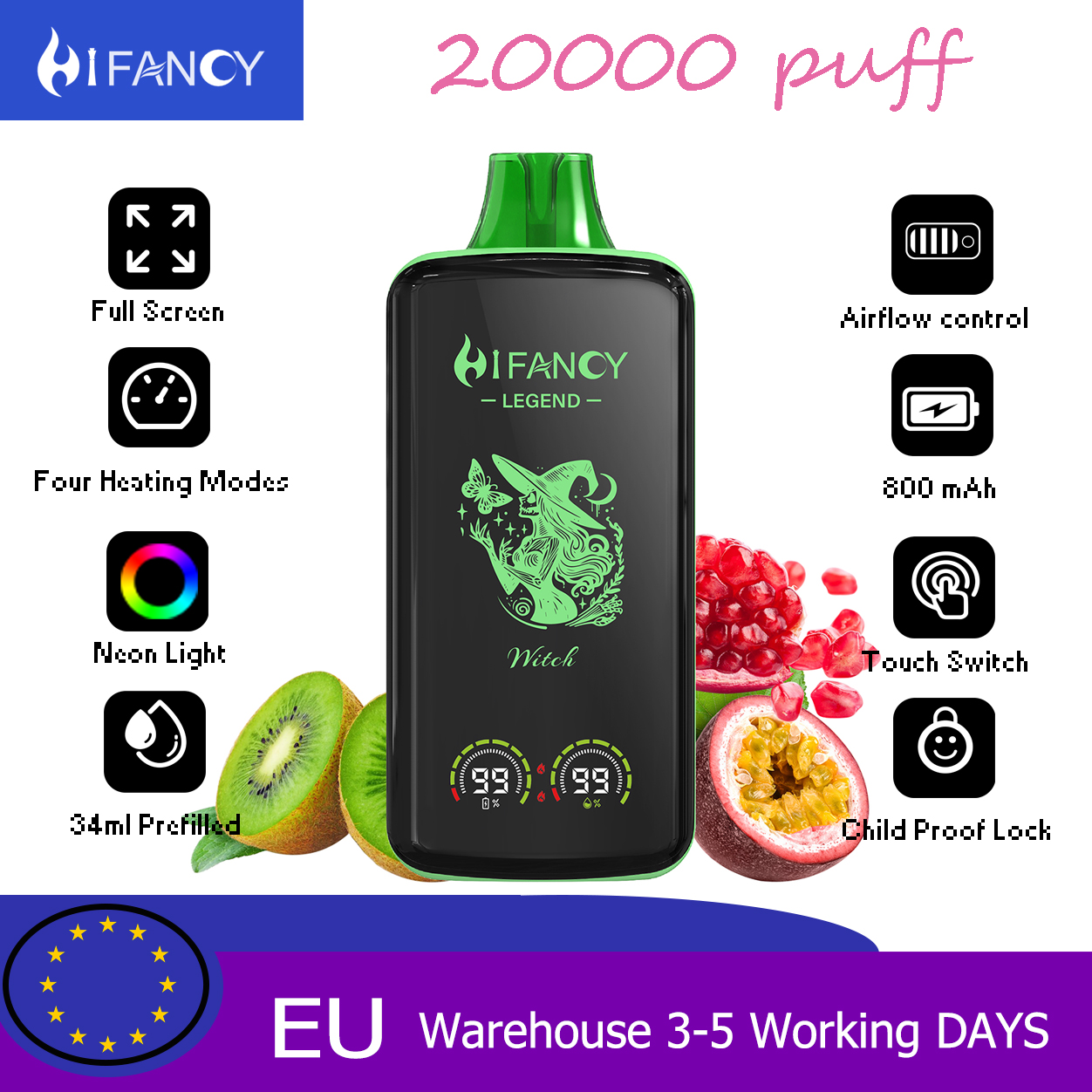 Disposable vape Hifancy Legend 20000