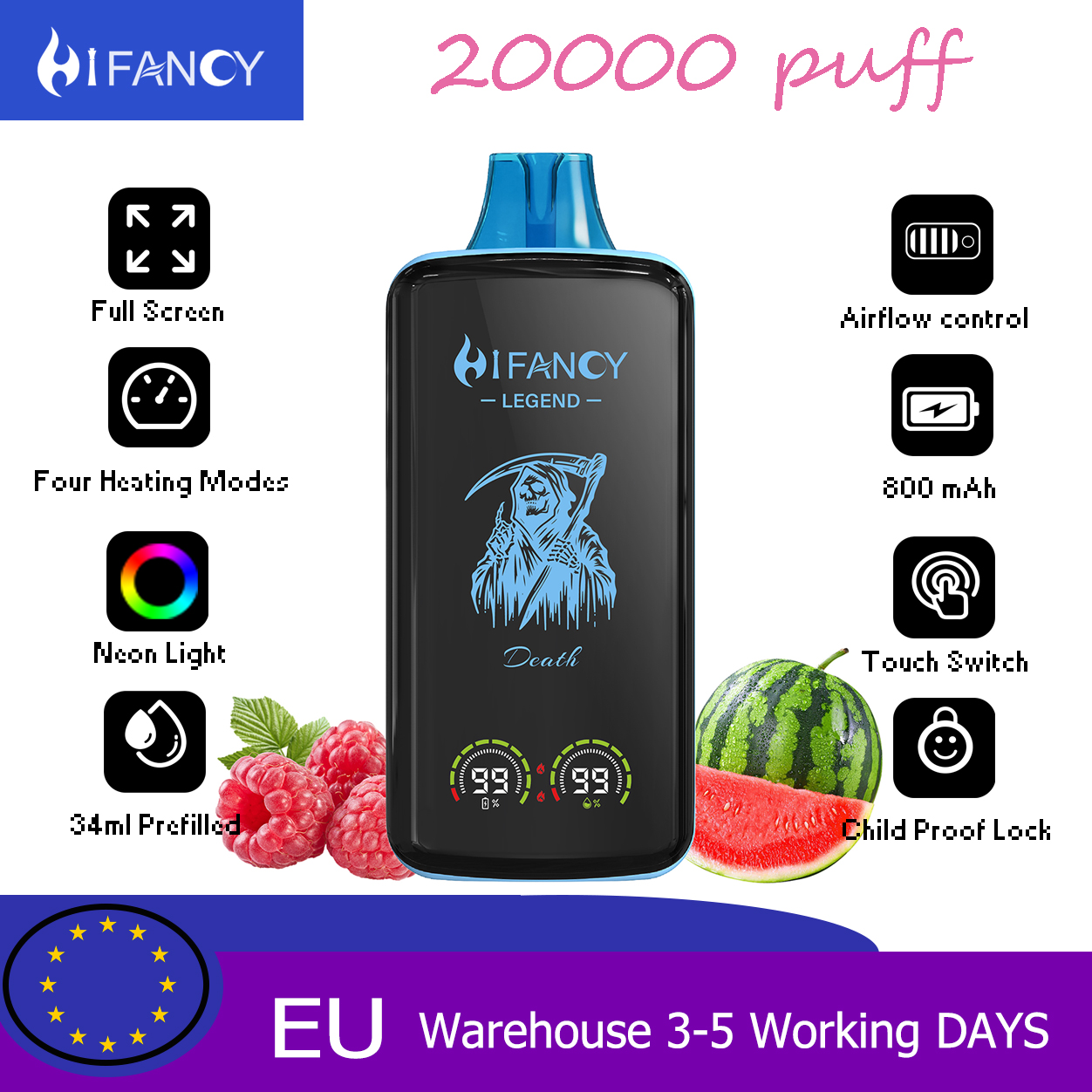 Disposable vape Hifancy Legend 20000