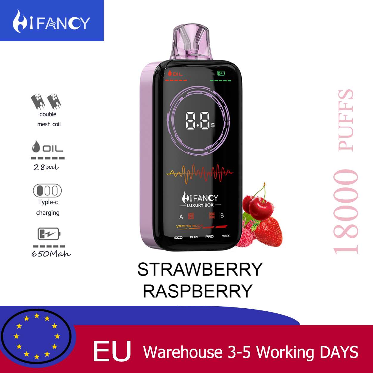 Disposable vape Hifancy Luxury Box 18000