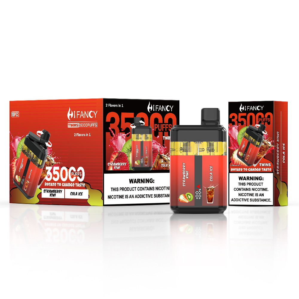Disposable vape Hifancy Twins 35000 Strawberry Kiwi & Cola Ice
