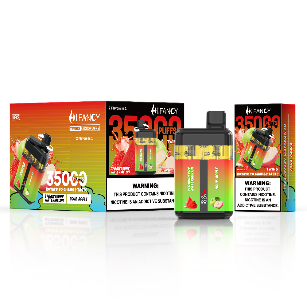Disposable vape Hifancy Twins 35000 Disposable vape Hifancy Twins 35000 Disposable vape Hifancy Twins 35000 Strawberry Watermelon & Sour Apple